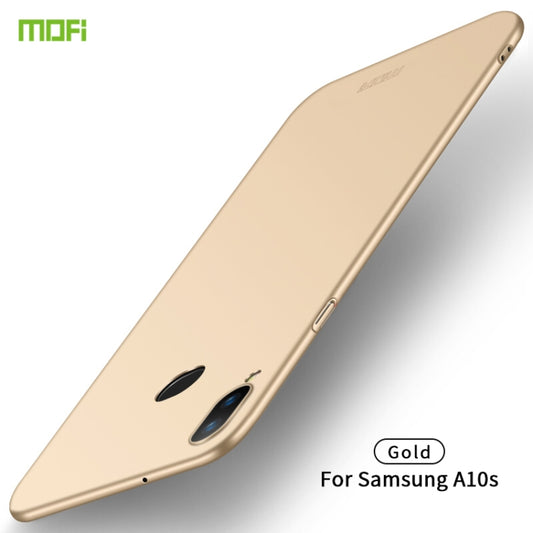 For Galaxy A10S MOFI Frosted PC Ultra-thin Hard Case(Gold) - Galaxy Phone Cases by MOFI | Online Shopping South Africa | PMC Jewellery | Buy Now Pay Later Mobicred