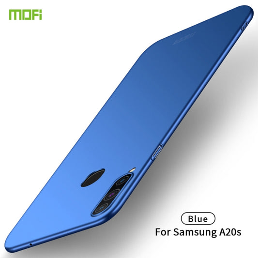 For Galaxy A20S MOFI Frosted PC Ultra-thin Hard Case(Blue) - Galaxy Phone Cases by MOFI | Online Shopping South Africa | PMC Jewellery