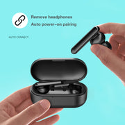 T10 Mini Touch Control Hifi TWS Wireless Bluetooth Earphones With Mic & Charger Box(Blue)