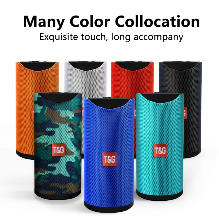 T&G TG113 Portable Bluetooth Speakers Water-resistant Stereo Outdoor Loudspeaker MP3 Bass Sound Box with FM Radio(Blue)