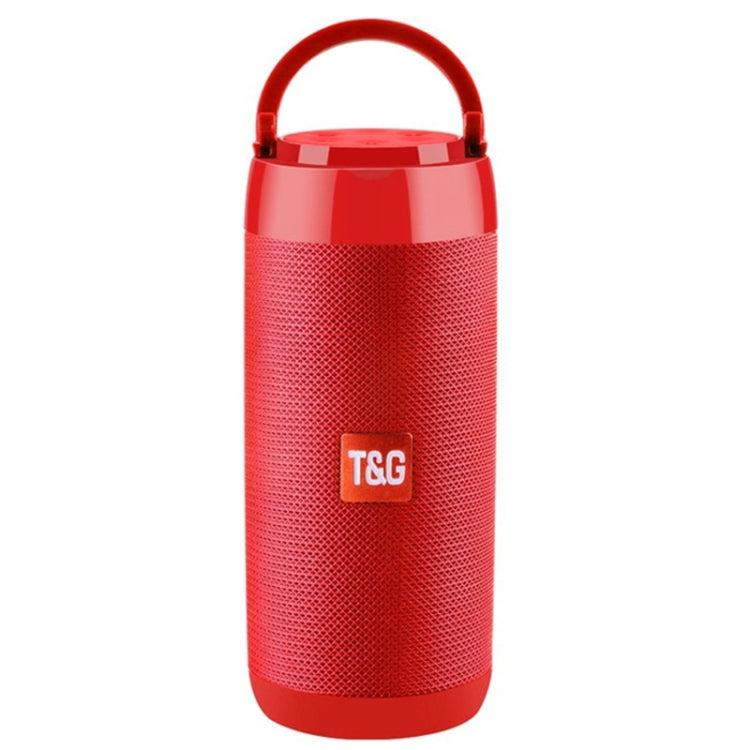 T&G TG113C Column Portable Bluetooth Mini Speaker FM Radio Waterproof Subwoofer Phone Holder Wireless Loundpeakers(Red) - free shipping - PMC Jewellery - Order now!