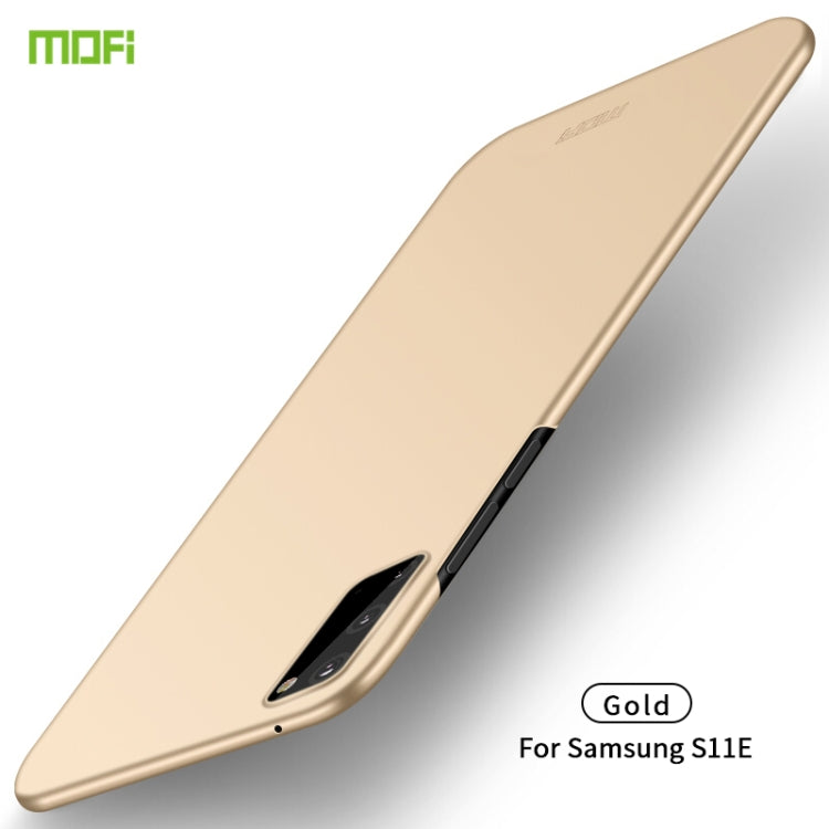 For Galaxy S20 MOFI Frosted PC Ultra-thin Hard Case(Gold) - Galaxy Phone Cases by MOFI | Online Shopping South Africa | PMC TechLife | Buy Now Pay Later Mobicred