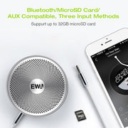 EWA A2 Pro Metal Speaker Outdoor Water-resistant Bluetooth Sound Bass Speaker(Black)