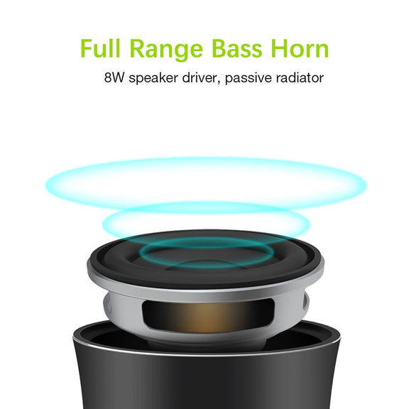 EWA A2 Pro Metal Speaker Outdoor Water-resistant Bluetooth Sound Bass Speaker(Silver)