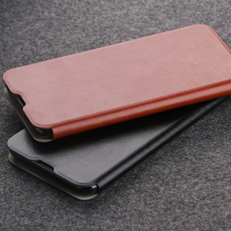 For Xiaomi Mi 10 MOFI Rui Series Classical Leather Embedded Steel Plate All-inclusive Horizontal Flip PU Leather Case(Red) - Xiaomi Cases by MOFI | Online Shopping South Africa | PMC TechLife | Buy Now Pay Later Mobicred