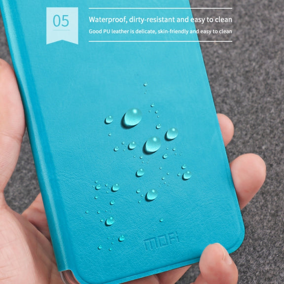 For Xiaomi Mi 10 Pro MOFI Rui Series Classical Leather Embedded Steel Plate All-inclusive Horizontal Flip PU Leather Case(Blue)