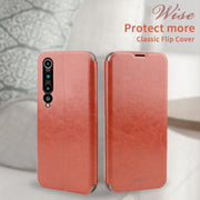 For Xiaomi Mi 10 Pro MOFI Rui Series Classical Leather Embedded Steel Plate All-inclusive Horizontal Flip PU Leather Case(Blue)