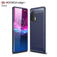 For Motorola Moto Edge Plus Brushed Texture Carbon Fiber TPU Case(Navy Blue) - Motorola Cases by PMC TechLife | Online Shopping South Africa | PMC TechLife