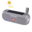 T&G TG182 Portable Column Wireless Stereo Music Box Solar Power waterproof USB AUX FM radio super bass(Grey) - free shipping - PMC TechLife - Order now!
