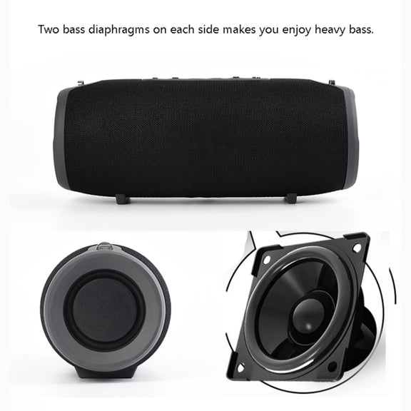 T&G 324 Portable Column Speaker 10W Bluetooth Speaker Music Player Speakers Box with FM Radio Aux TF Subwoofer Bass Speaker(Blue)