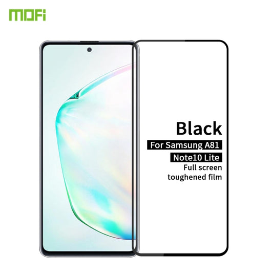 For Galaxy A81 / Note 10 Lite MOFI 9H 2.5D Full Screen Tempered Glass Film(Black) - free shipping - PMC Jewellery - Order now!