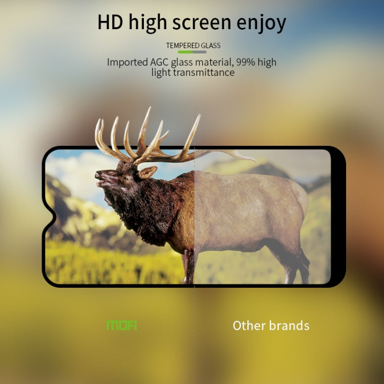 For Galaxy A01 MOFI 9H 2.5D Full Screen Tempered Glass Film(Black) - Galaxy Tempered Glass by MOFI | Online Shopping South Africa | PMC Jewellery | Buy Now Pay Later Mobicred