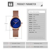 Skmei 1595 Fashion Elegant Scale Free Steel Mesh Belt Women's Watch Water-resistant Business Student Quartz Watch Female(Gold)