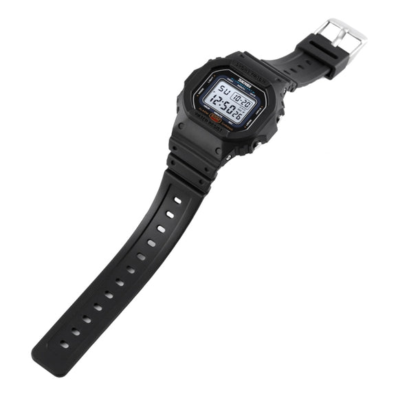 Skmei 1608 Multi-Function Student Electronic Watch Water-resistant Timing Silicone Sports Watch(Black)