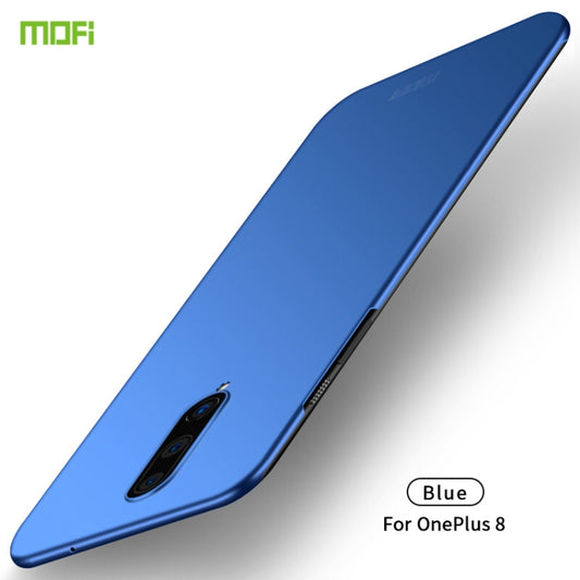 For  OnePlus 8 MOFI Frosted PC Ultra-thin Hard Case(Blue) - OnePlus Cases by MOFI | Online Shopping South Africa | PMC Jewellery | Buy Now Pay Later Mobicred