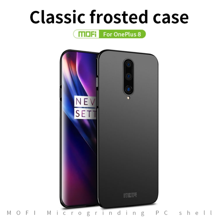 For  OnePlus 8 MOFI Frosted PC Ultra-thin Hard Case(Blue) - OnePlus Cases by MOFI | Online Shopping South Africa | PMC Jewellery | Buy Now Pay Later Mobicred
