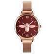 Skmei 9212 Fashion Lady Quartz Watch Student Female Temperament Waterproof Magnetic Suction Net Belt Watch(Red) - free shipping - PMC TechLife - Order now!