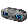 M5 Cool Owl Design Bluetooth Speaker LED Flash Wireless Loudspeaker FM Radio Alarm TF Card(Black) - Desktop Speaker by PMC TechLife | Online Shopping South Africa | PMC TechLife | Buy Now Pay Later Mobicred