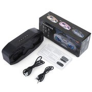 M5 Cool Owl Design Bluetooth Speaker LED Flash Wireless Loudspeaker FM Radio Alarm TF Card(Black)