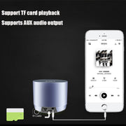 EWA A3 Mini Speakers 8W 3D Stereo Music Surround Wireless Bluetooth Speakers  Portable  Sound Bass Support TF Cards USB(Gray)