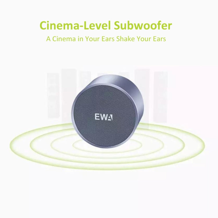 EWA A3 Mini Speakers 8W 3D Stereo Music Surround Wireless Bluetooth Speakers  Portable  Sound Bass Support TF Cards USB(Blue)