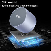 EWA A3 Mini Speakers 8W 3D Stereo Music Surround Wireless Bluetooth Speakers  Portable  Sound Bass Support TF Cards USB(Blue)