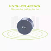 EWA A3 Mini Speakers 8W 3D Stereo Music Surround Wireless Bluetooth Speakers  Portable  Sound Bass Support TF Cards USB(Gold)