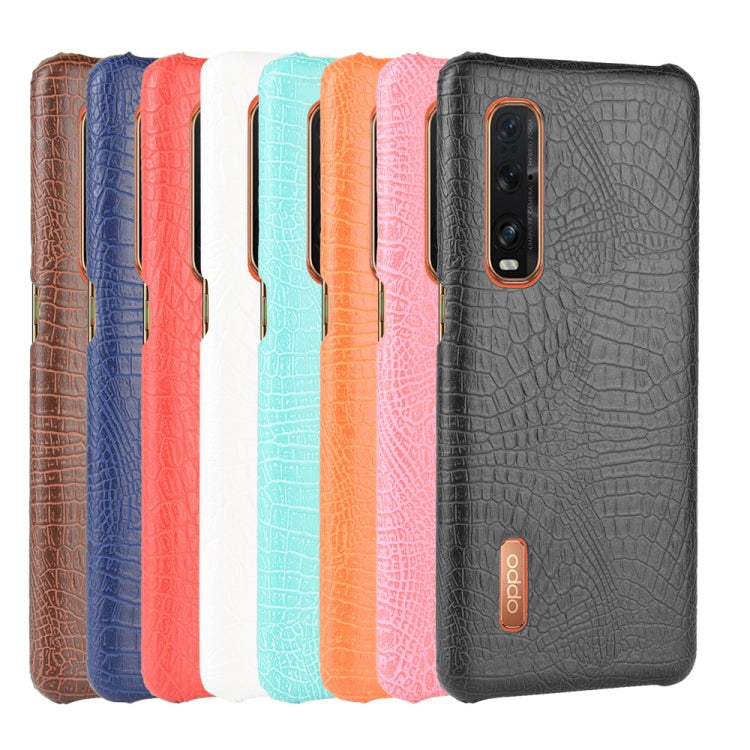 For Oppo Find X2 Pro Shockproof Crocodile Texture PC + PU Case(Orange) - OPPO Cases by PMC TechLife | Online Shopping South Africa | PMC TechLife | Buy Now Pay Later Mobicred