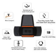 Webcam HD 480P PC Camera for Skype for Android TV   Rotatable Computer Camera USB Web Cam