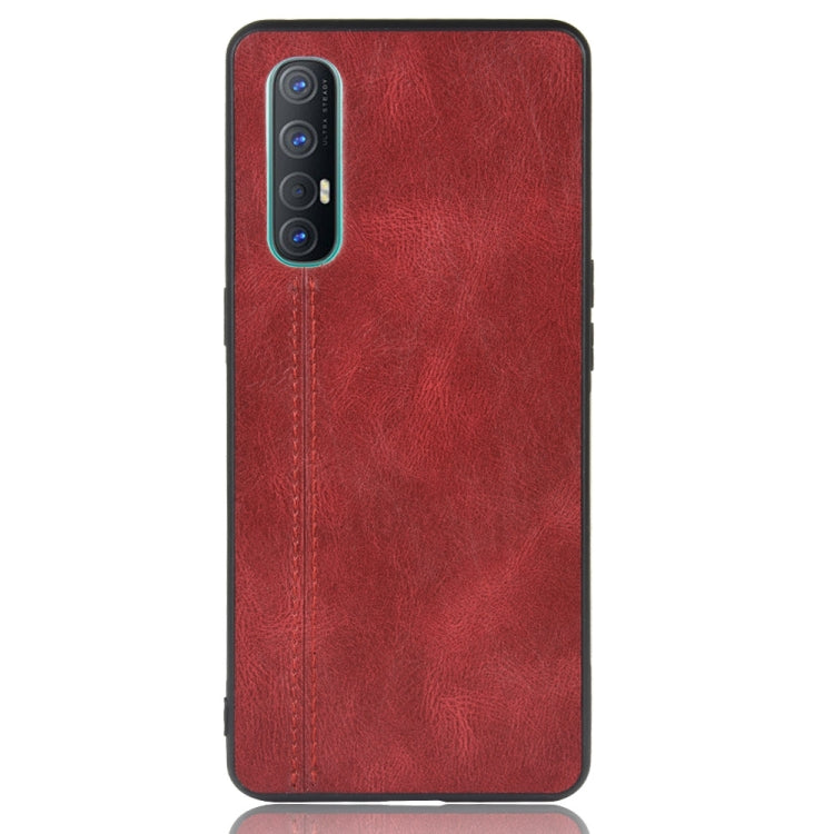 For Oppo Find X2 Neo Shockproof Sewing Cow Pattern Skin PC + PU + TPU Case(Red) - OPPO Cases by PMC TechLife | Online Shopping South Africa | PMC TechLife | Buy Now Pay Later Mobicred