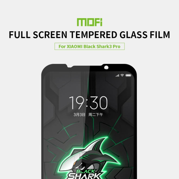 For Xiaomi Black shark3 pro MOFI 9H 2.5D Full Screen Tempered Glass Film(Black) -  by MOFI | Online Shopping South Africa | PMC TechLife