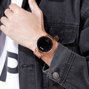 SKMEI 1550 Simple and Stylish LED Touch Screen Men  Watch Water-resistant Stainless Steel With Electronic Watch(Rose Gold)