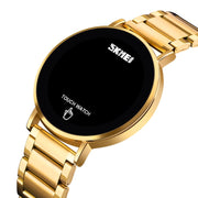 SKMEI 1550 Simple and Stylish LED Touch Screen Men  Watch Water-resistant Stainless Steel With Electronic Watch(Gold)