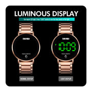 SKMEI 1550 Simple and Stylish LED Touch Screen Men  Watch Water-resistant Stainless Steel With Electronic Watch(Gold)