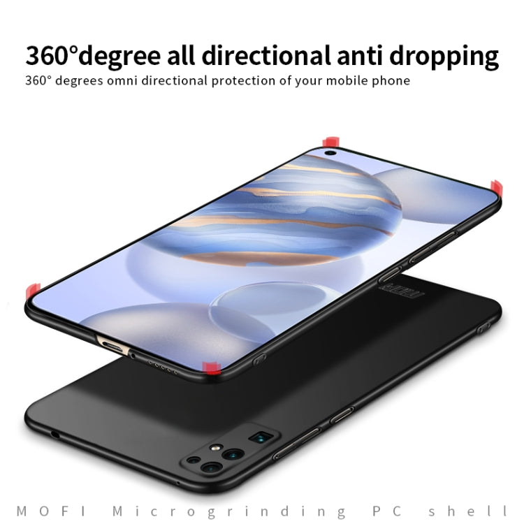 For Huawei Honor 30 MOFI Frosted PC Ultra-thin Hard Case(Rose gold)