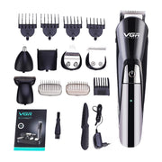 VGR V-012 5W 6 in 1 Electric Hair Clipper, Plug Type: EU Plug