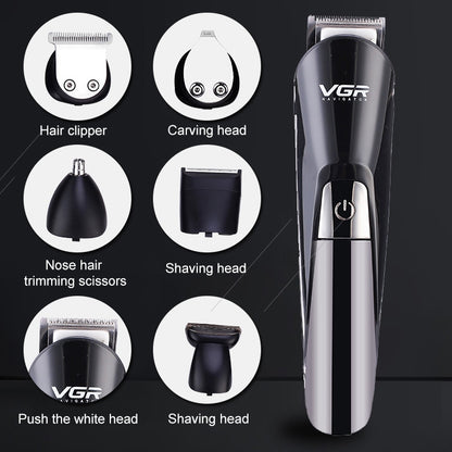 VGR V-012 5W 6 in 1 Electric Hair Clipper, Plug Type: EU Plug - free shipping - PMC Jewellery - Order now!