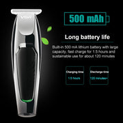 VGR V-030 10W USB Cutter Head Engraving Electric Hair Clipper with 5 Limit Combs