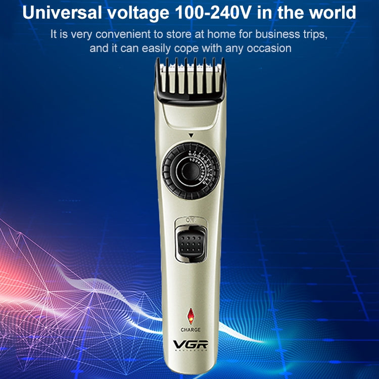 VGR V-031 5W USB Multi-size Controllable Self Trimming Hair Clipper - free shipping - PMC Jewellery - Order now!