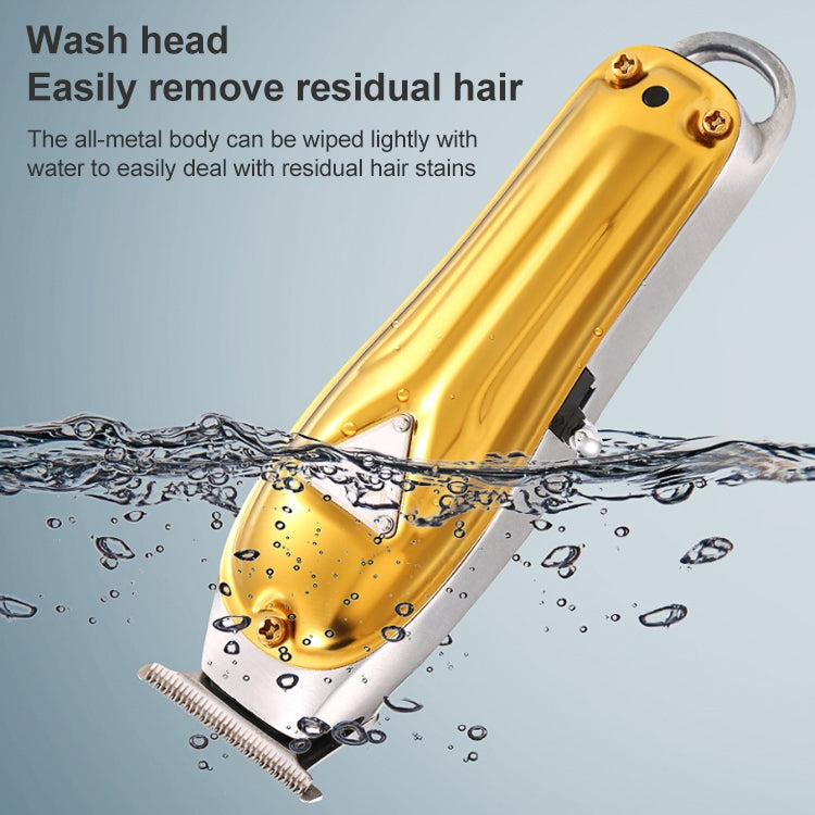 VGR V-057 8W USB Metal Professional Oil Head Push White Hair Clipper - free shipping - PMC Jewellery - Order now!