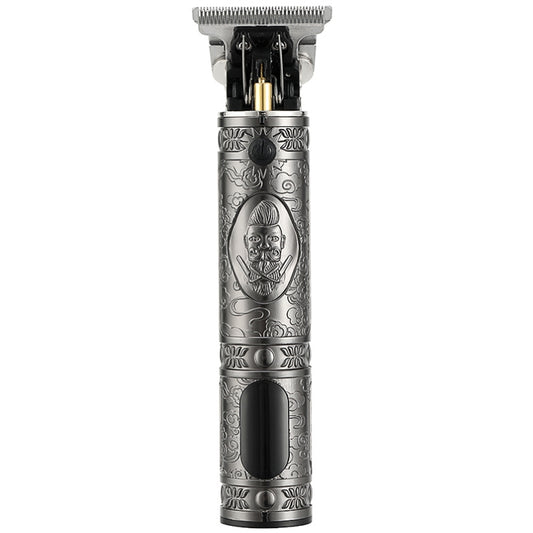 VGR V-228 5W USB Retro Engraving Hair Clipper with LED Digital Display (Silver) - free shipping - PMC Jewellery - Order now!