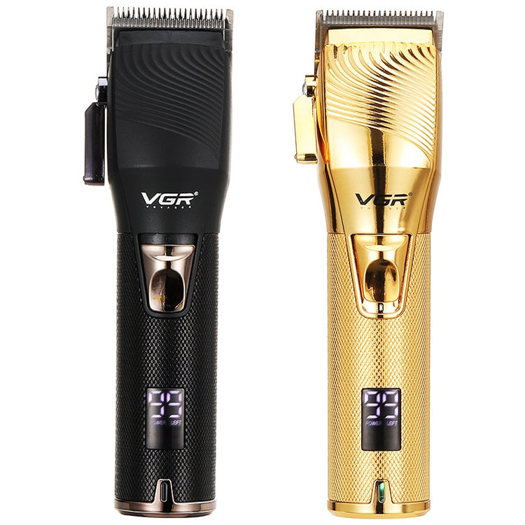 VGR V-280  10W USB Metal Electric Hair Clipper with LED Digital Display (Gold)