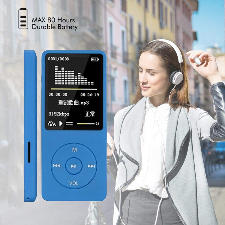 Fashion Portable LCD Screen FM Radio Video Games Movie MP3 MP4 Player Mini Walkman, Memory Capacity:4GB(Blue) - MP3 Player by PMC TechLife | Online Shopping South Africa | PMC TechLife | Buy Now Pay Later Mobicred