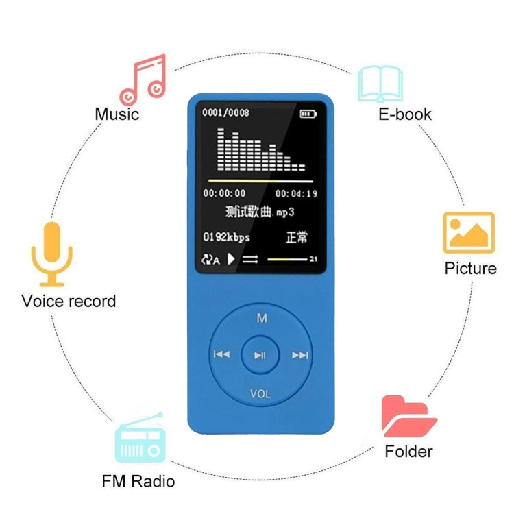 Fashion Portable LCD Screen FM Radio Video Games Movie MP3 MP4 Player Mini Walkman, Memory Capacity:8GB(Pink) - MP3 Player by PMC TechLife | Online Shopping South Africa | PMC TechLife | Buy Now Pay Later Mobicred