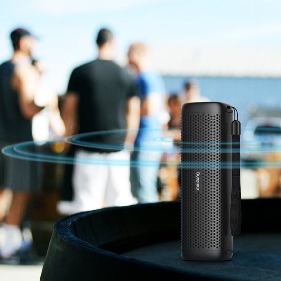 meidong MD-6110 Portable wireless Bluetooth Speaker Stereo 15W TF Music Subwoofer Metal Speakers for Outdoor