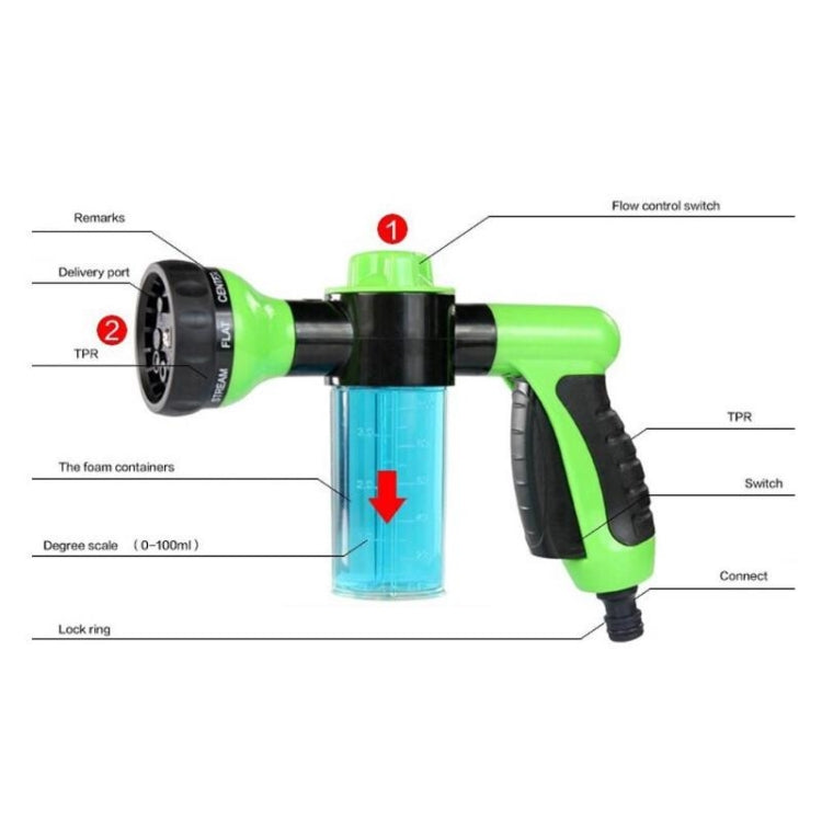 Professional  Multifunction Auto Foam Car Washer 3 Grade High Pressure Water Nozzle - Car Washer & Accessories by VODOOL | Online Shopping South Africa | PMC Jewellery | Buy Now Pay Later Mobicred