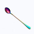 2 PCS Stainless Steel Rainbow Long Handled Coffee Scoops Cold Drink Stirring Spoon for Dessert Cake, Style:Sharp Spoon(Colorful) - free shipping - PMC TechLife - Order now!