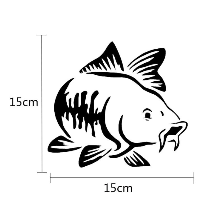 20 PCS Carp Fish Shape Window Car Sticker Reflective Car Styling Decoration(Black) - Decorative Sticker by PMC TechLife | Online Shopping South Africa | PMC TechLife | Buy Now Pay Later Mobicred
