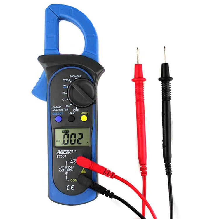 ANENG ST201 AC And DC Digital Clamp Multimeter Voltage And Current Measuring Instrument Tester( Blue) - free shipping - PMC Jewellery - Order now!
