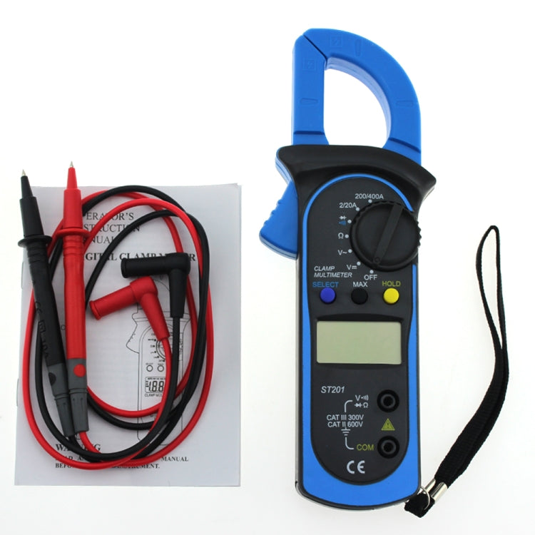 ANENG ST201 AC And DC Digital Clamp Multimeter Voltage And Current Measuring Instrument Tester( Blue) - free shipping - PMC Jewellery - Order now!